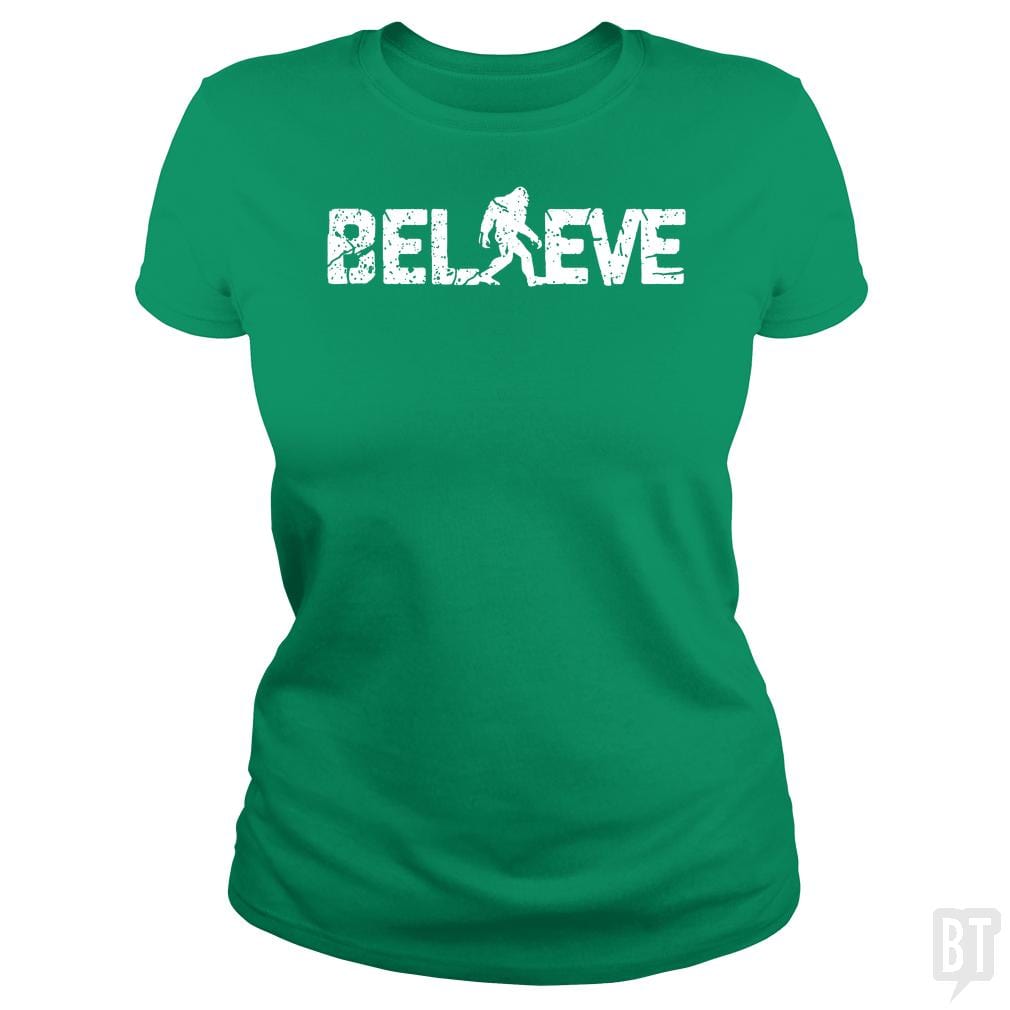 Believe Bigfoot - BustedTees.com