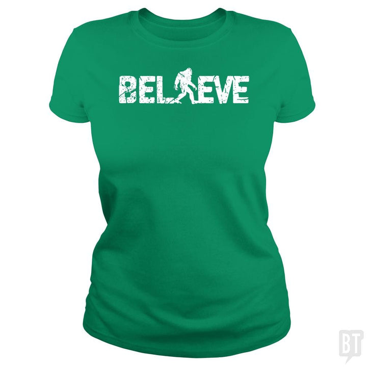 Believe Bigfoot - BustedTees.com