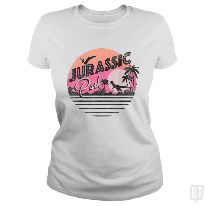 Retro 90's Dinosaur Scene - BustedTees.com