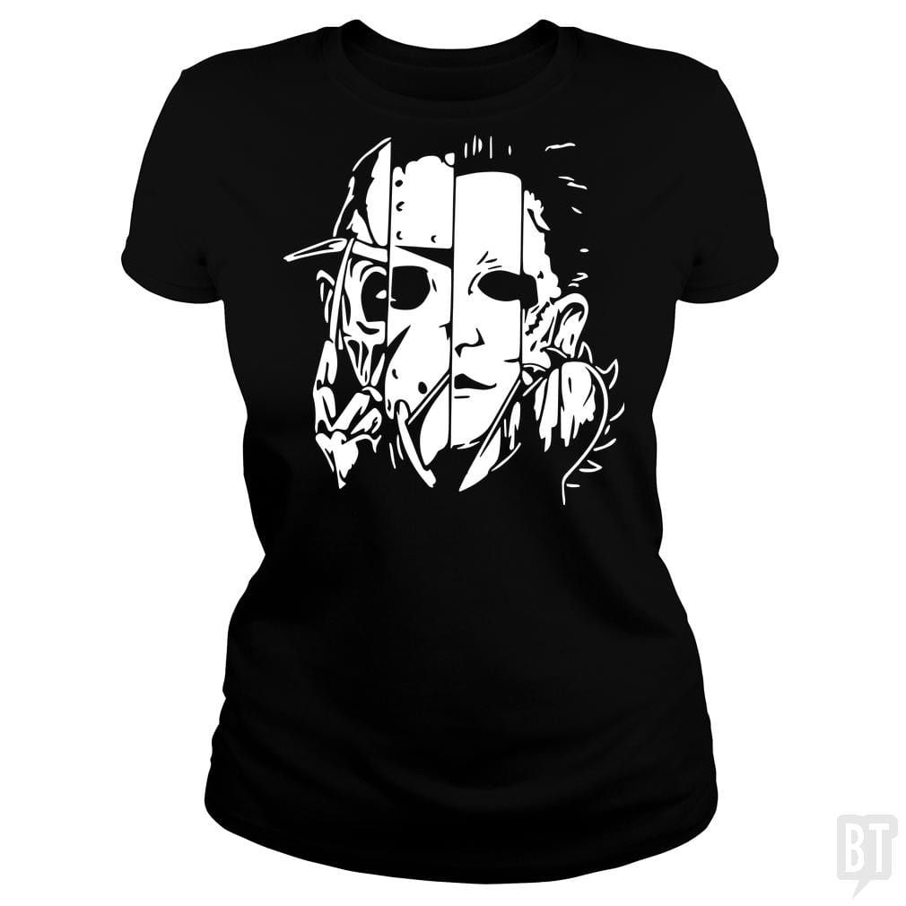 Horror Movie Mashup T Shirt - BustedTees.com