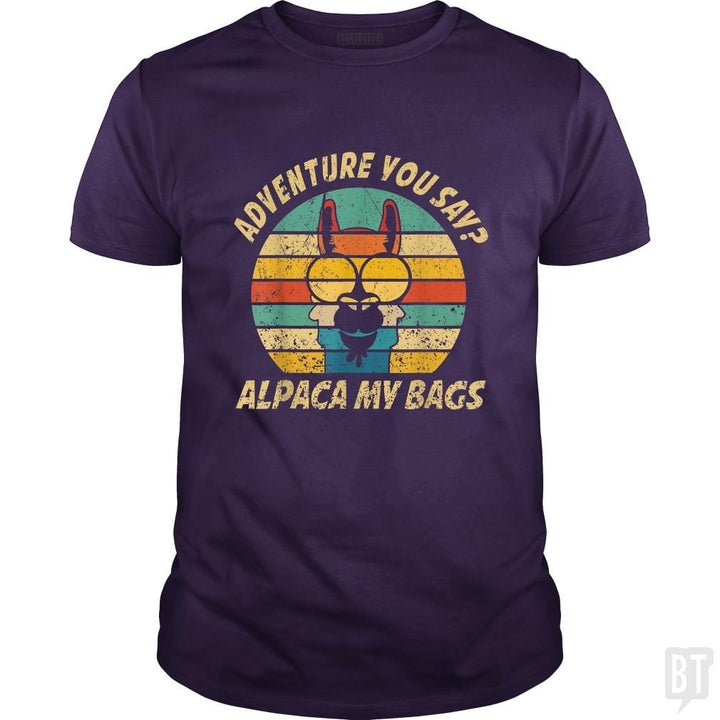 Vintage Alpaca Adventure You Say? Alpaca My Bags - BustedTees.com