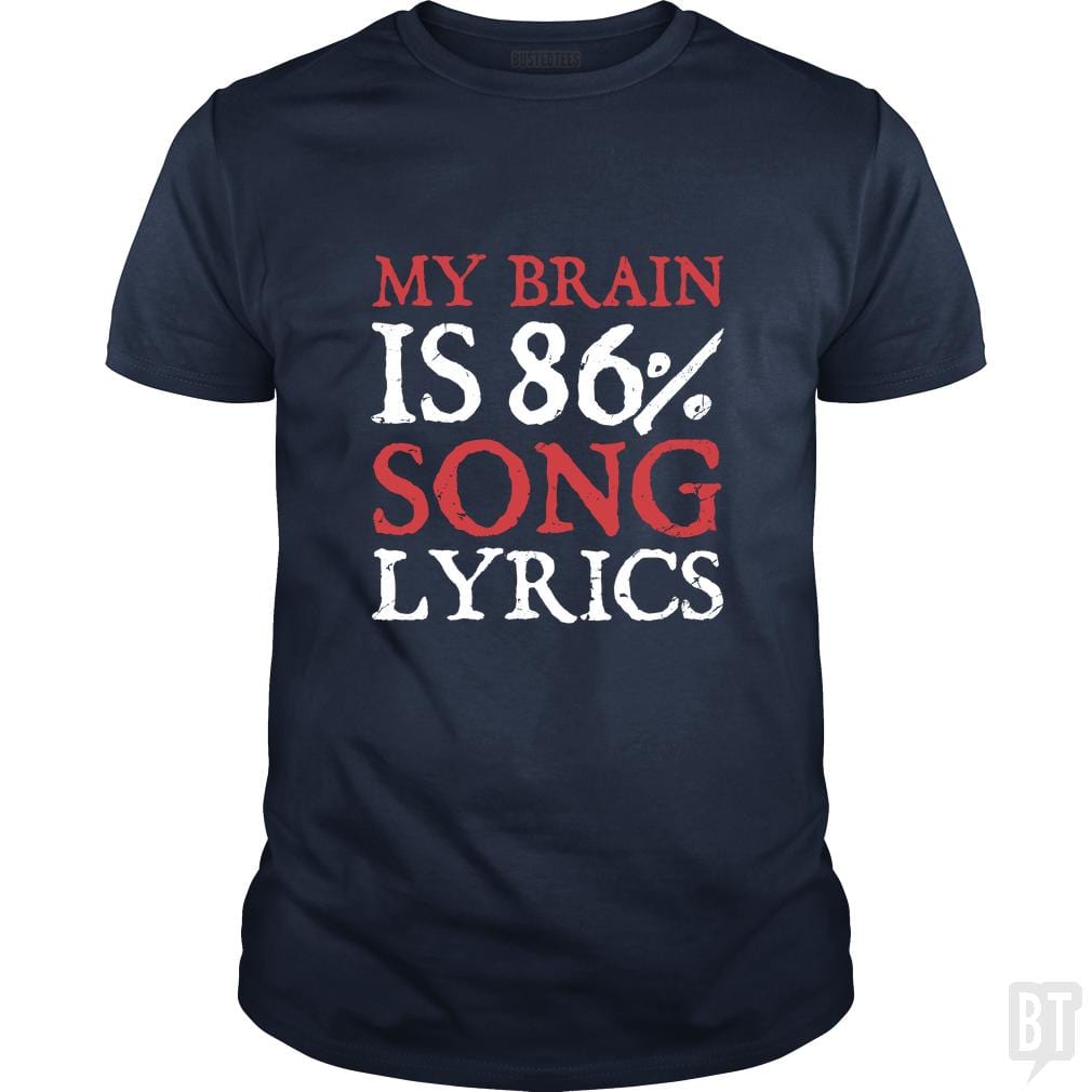 Lyrics Brain - BustedTees.com
