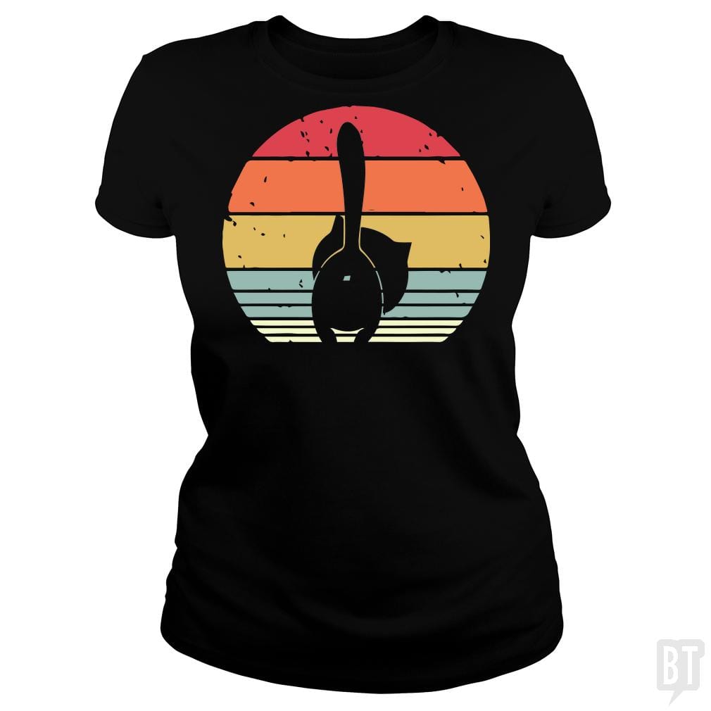 Cat Back Retro - BustedTees.com