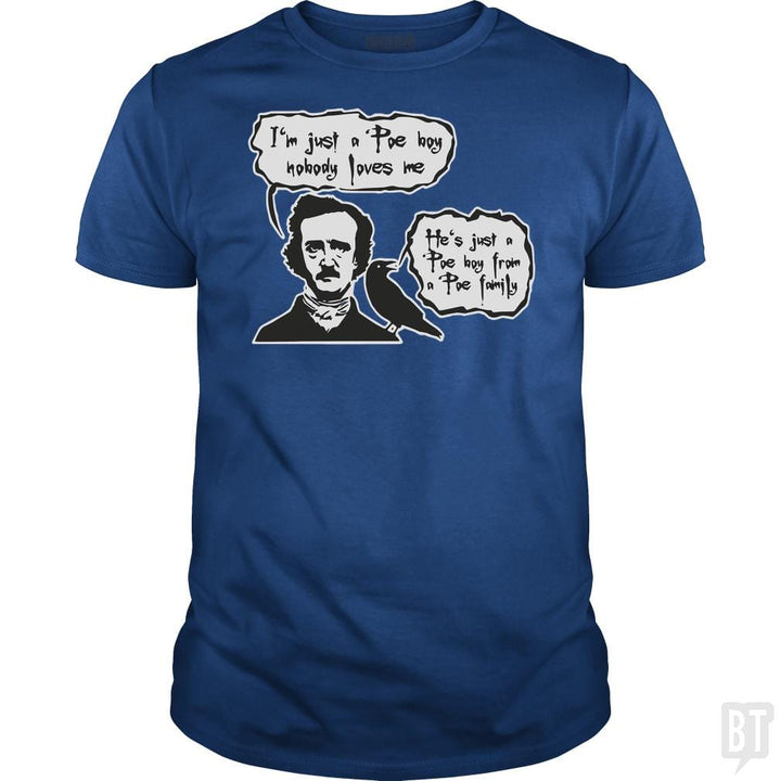 Bohemian Poe, Edgar Allan Poe, Raven - BustedTees.com