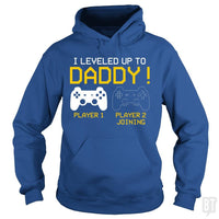 Load image into Gallery viewer, I Leveled Up To Daddy T-shirt New Gamer Dad Gifts - BustedTees.com
