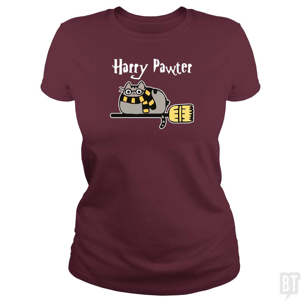 Harry Pawter Shirt Paw Cat Lover Fantasy - BustedTees.com