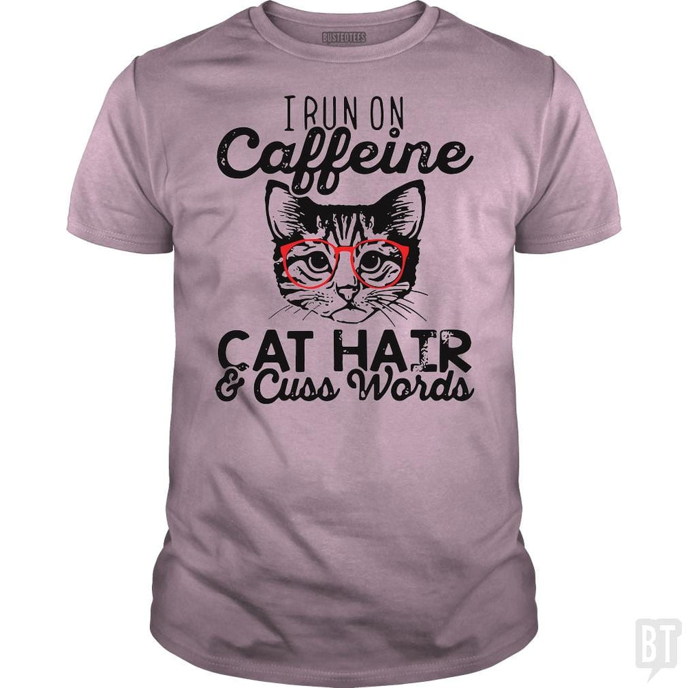 i run on cafeeine t shirt - BustedTees.com