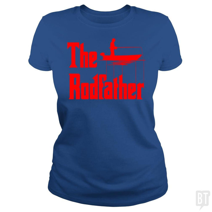 The Rodfather. Funny Fishing Tshirt for Fisherman - BustedTees.com