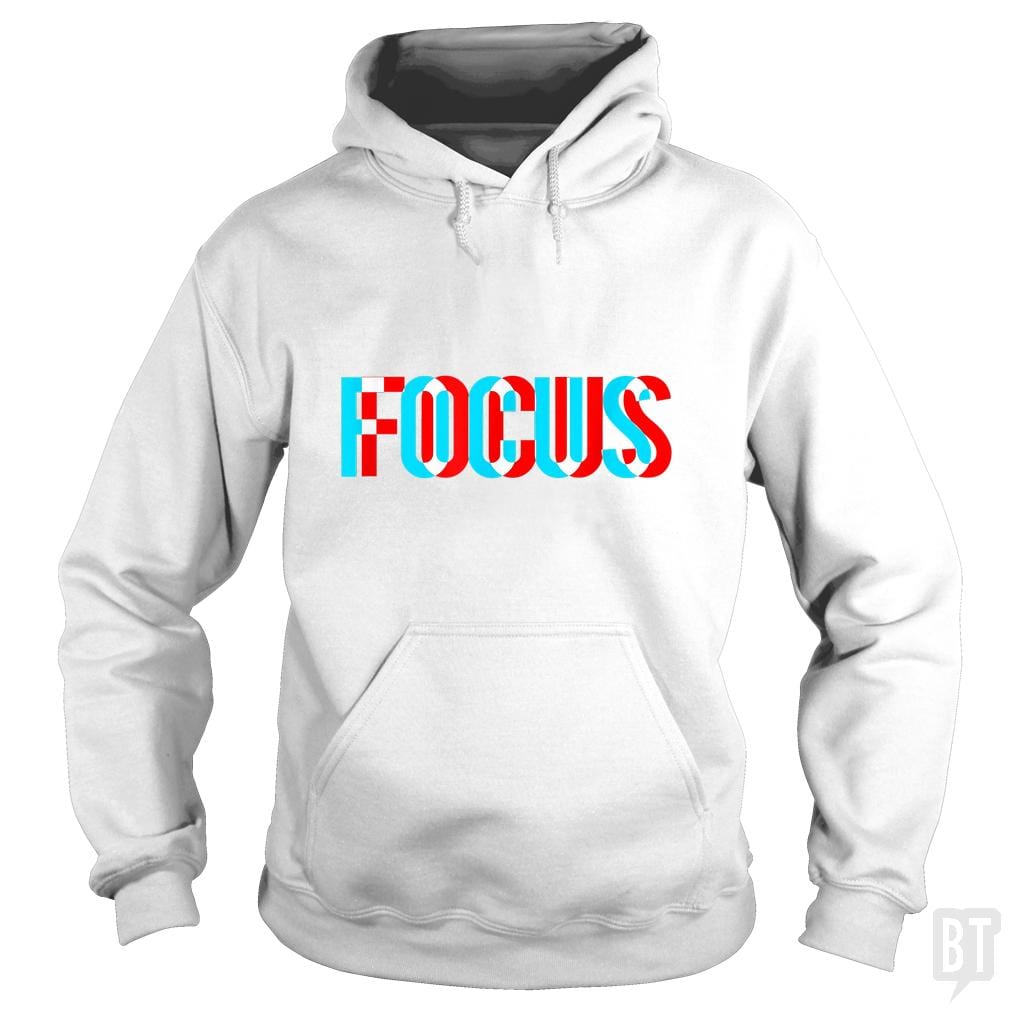 Focus- Optical Illusion Trippy Motivational - BustedTees.com