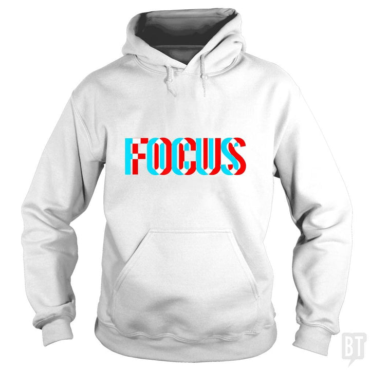 Focus- Optical Illusion Trippy Motivational - BustedTees.com