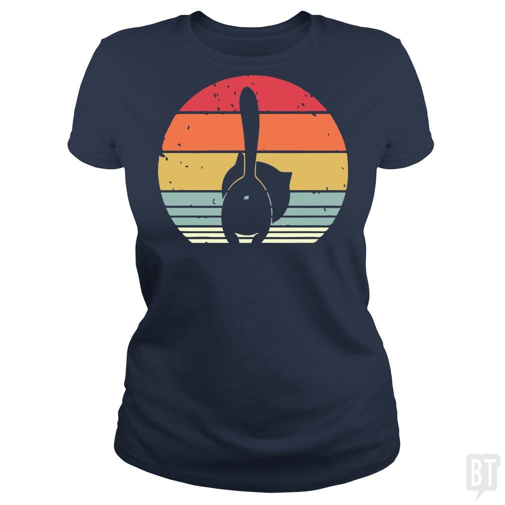 Cat Back Retro - BustedTees.com