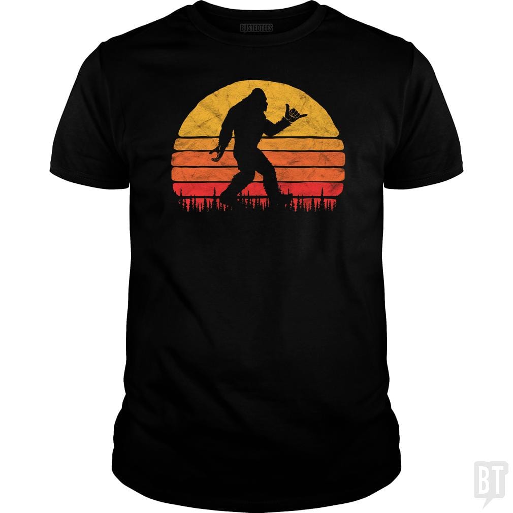 Funny Shaka Aloha Bigfoot Surfer Shirt - Believe D - BustedTees.com