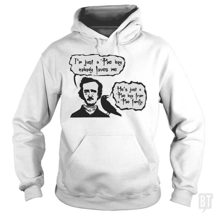 Bohemian Poe, Edgar Allan Poe, Raven - BustedTees.com