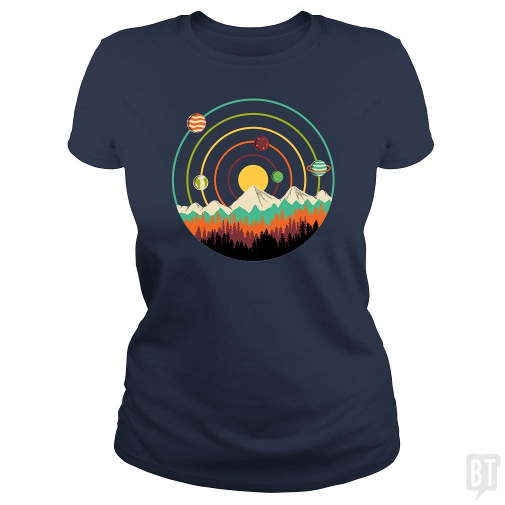 Planets Lanscape - BustedTees.com