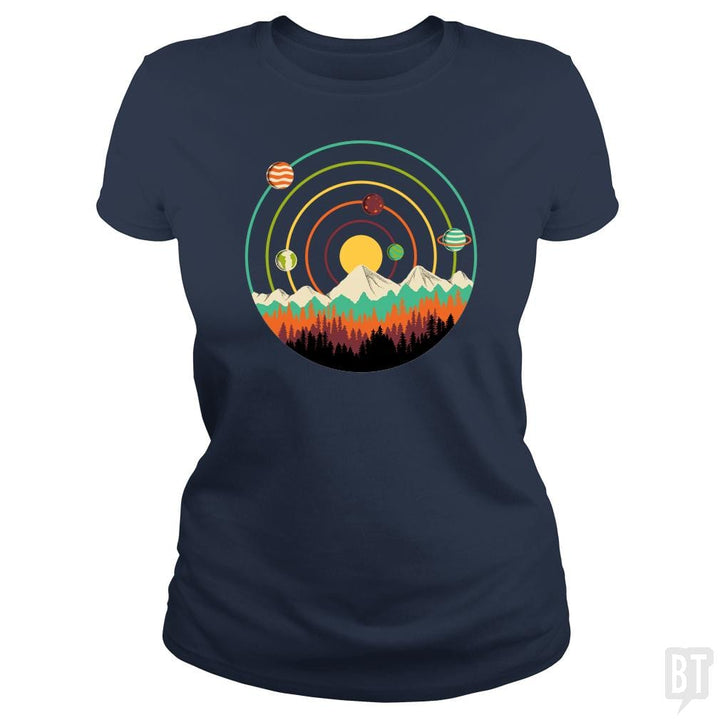 Planets Lanscape - BustedTees.com