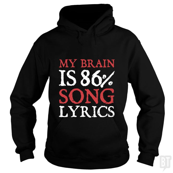 Lyrics Brain - BustedTees.com