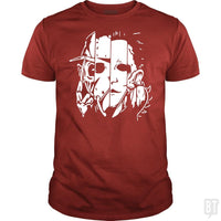 Load image into Gallery viewer, Horror Movie Mashup T Shirt - BustedTees.com

