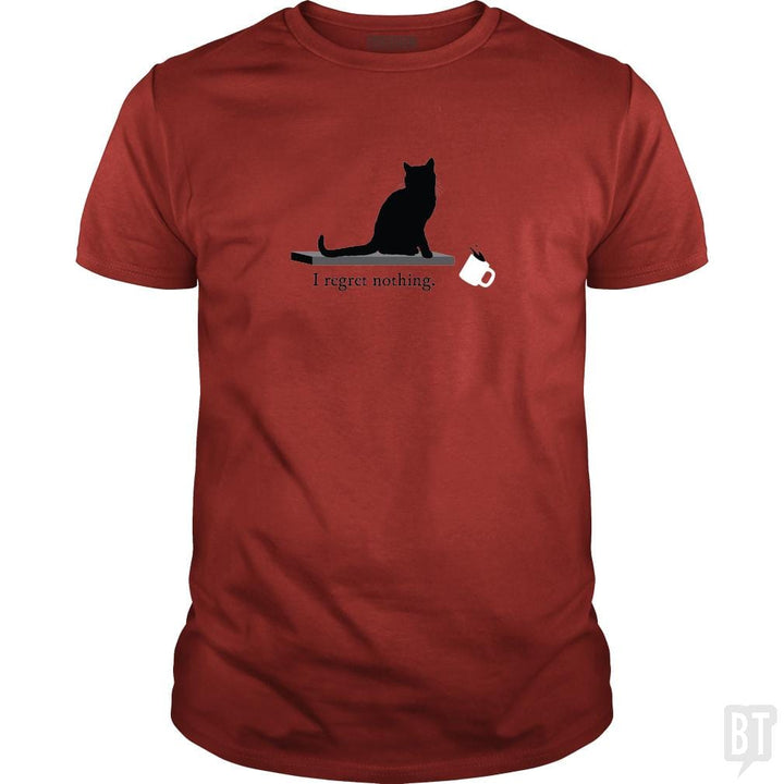 I Regret Nothing Cat - BustedTees.com