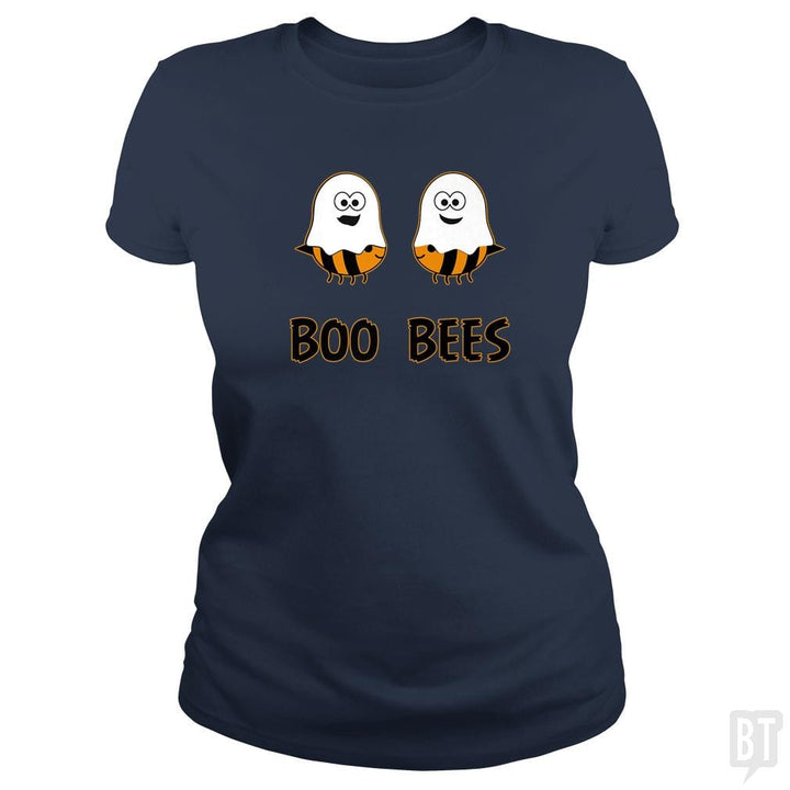 Boo Bees Halloween Ghosts and Bees - BustedTees.com