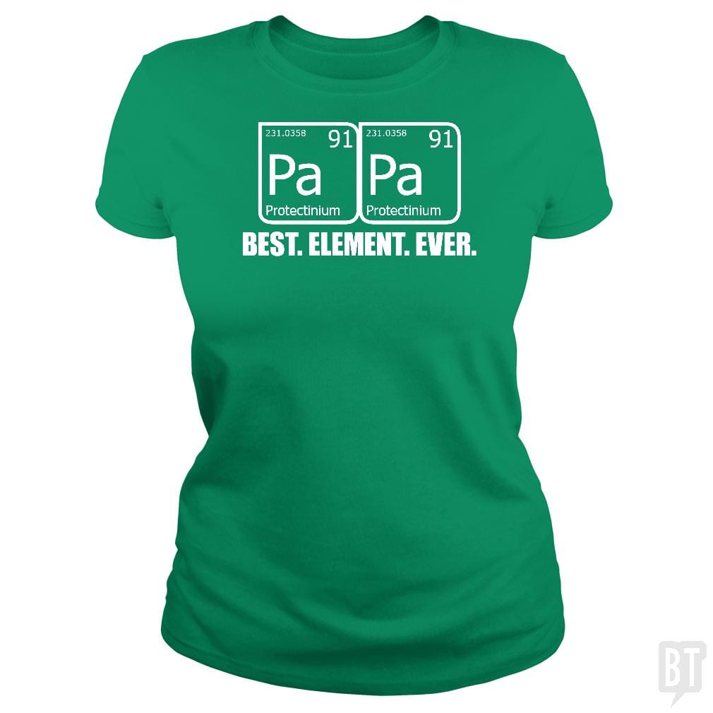 PAPA BEST ELEMENT EVER Funny Father's Day Grandpa - BustedTees.com