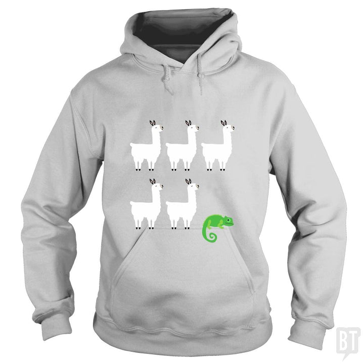Llama, Llama, Llama, Llama, Llama, Chameleon - BustedTees.com
