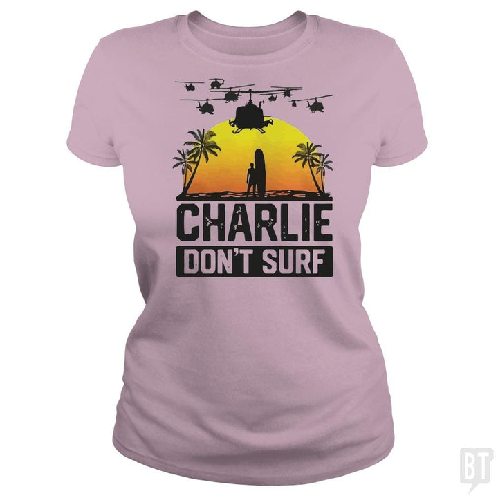 Charlie Don't Surf Summer Vacation T Shirt - BustedTees.com