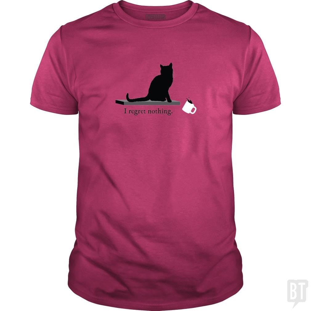 I Regret Nothing Cat - BustedTees.com