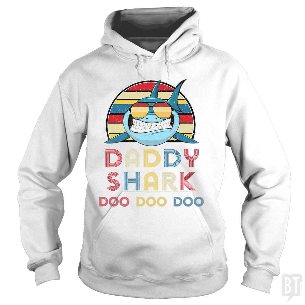 Daddy Sharks Tshirt - BustedTees.com