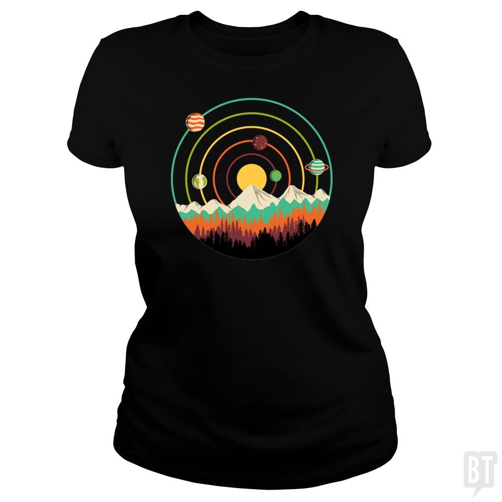 Planets Lanscape - BustedTees.com