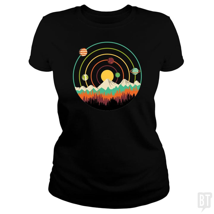 Planets Lanscape - BustedTees.com
