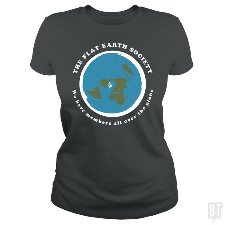 Flat Earth Society - BustedTees.com