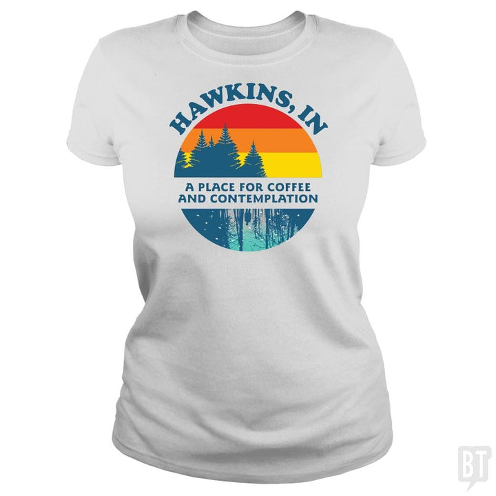 STRANGER THINGS ? Hawkins, IN - BustedTees.com