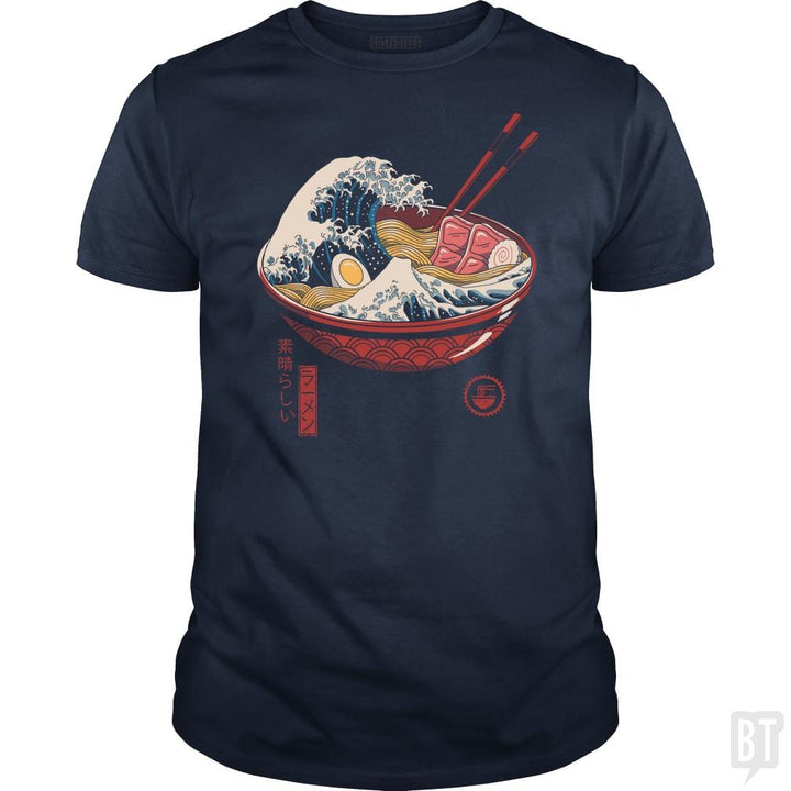 Great Ramen Wave - BustedTees.com