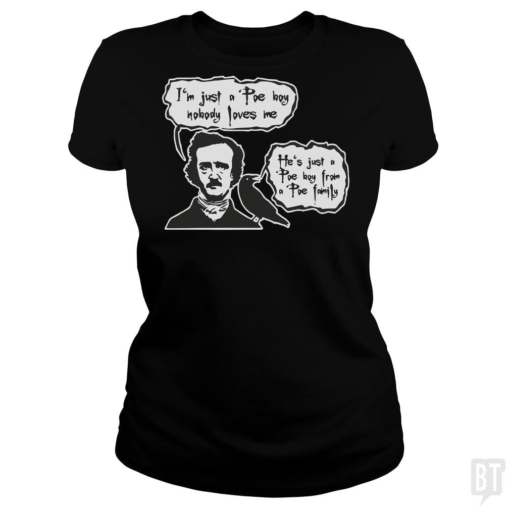 Bohemian Poe, Edgar Allan Poe, Raven - BustedTees.com