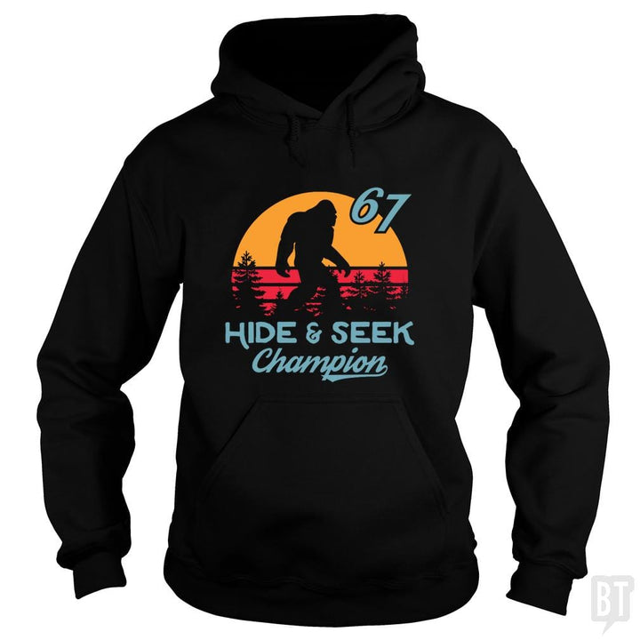 Bigfoot Real Hide And Seek Champion - BustedTees.com