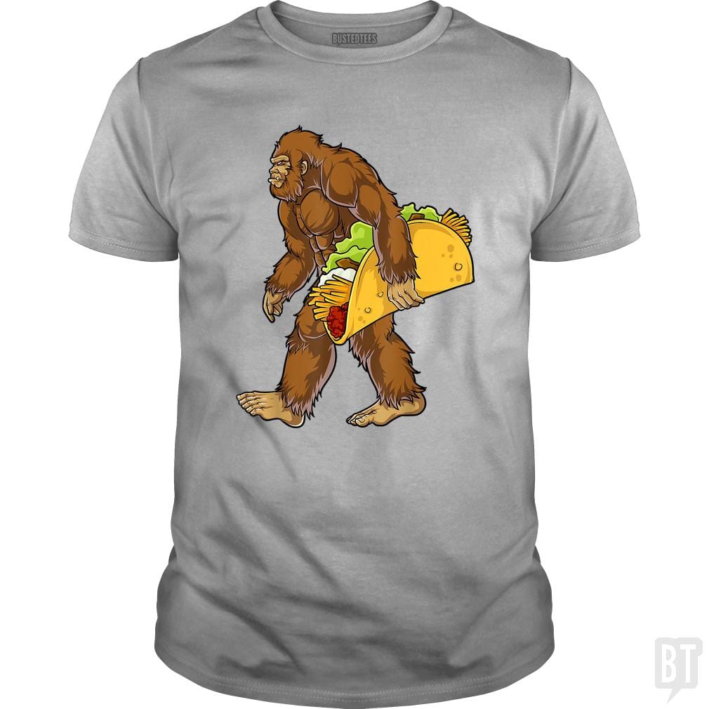Bigfoot Carrying Taco - BustedTees.com