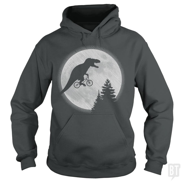 Dino Goes To The Moon - BustedTees.com