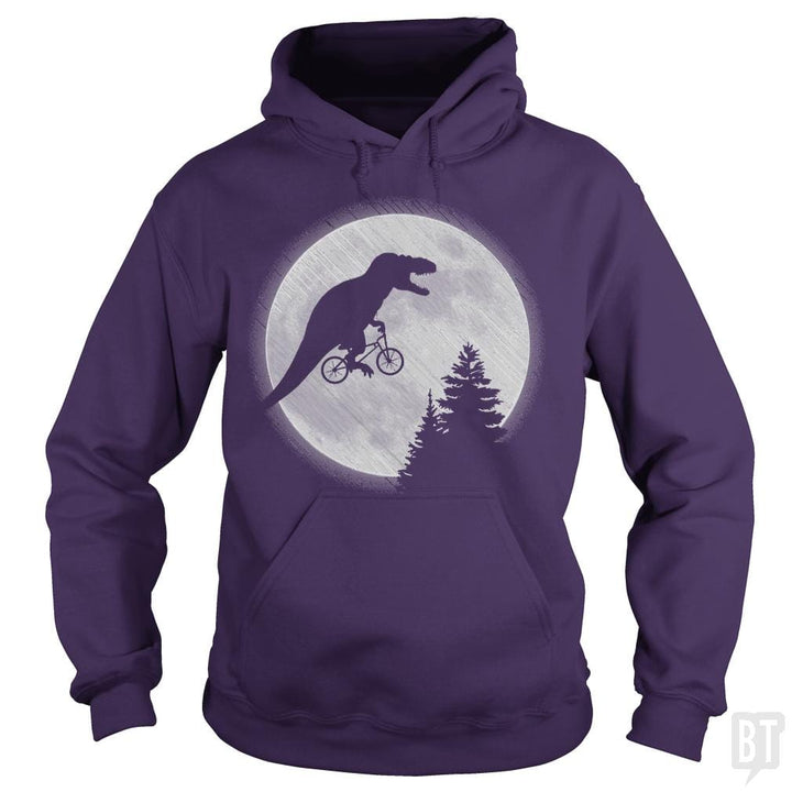 Dino Goes To The Moon - BustedTees.com