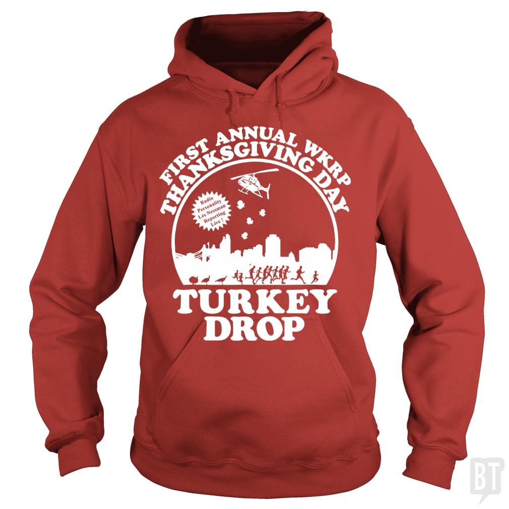 Funny Turkey Thanksgiving Day Shirt Wkrp-Turkey-Dr - BustedTees.com