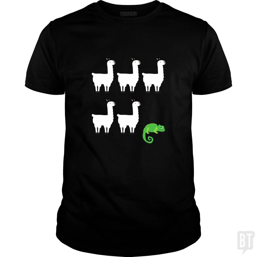 Llama, Llama, Llama, Llama, Llama, Chameleon - BustedTees.com