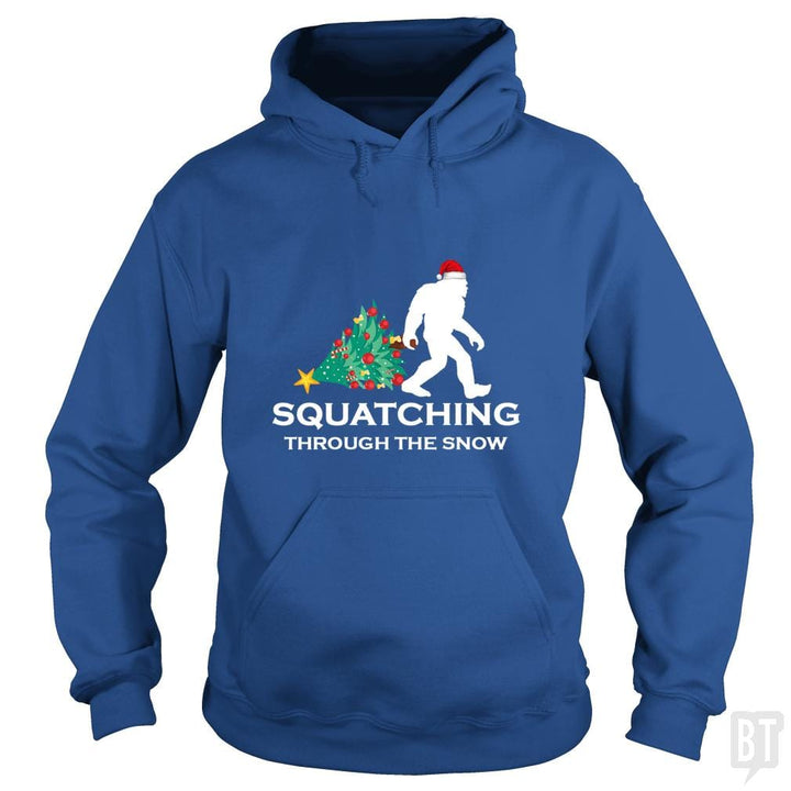 Funny Sasquatch Christmas Gift Squatching Bigfoot - BustedTees.com