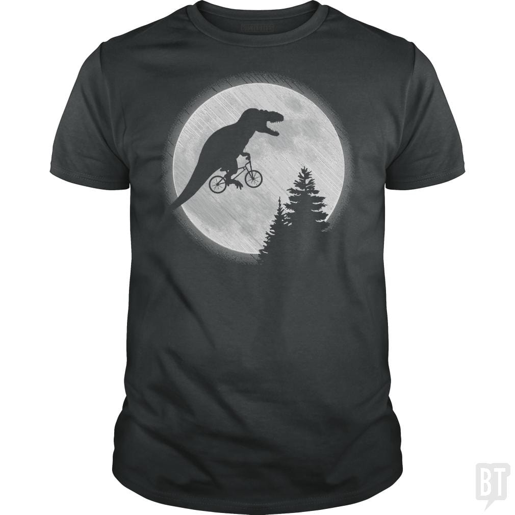 Dino Goes To The Moon - BustedTees.com