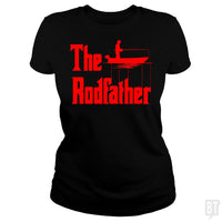 Load image into Gallery viewer, The Rodfather. Funny Fishing Tshirt for Fisherman - BustedTees.com
