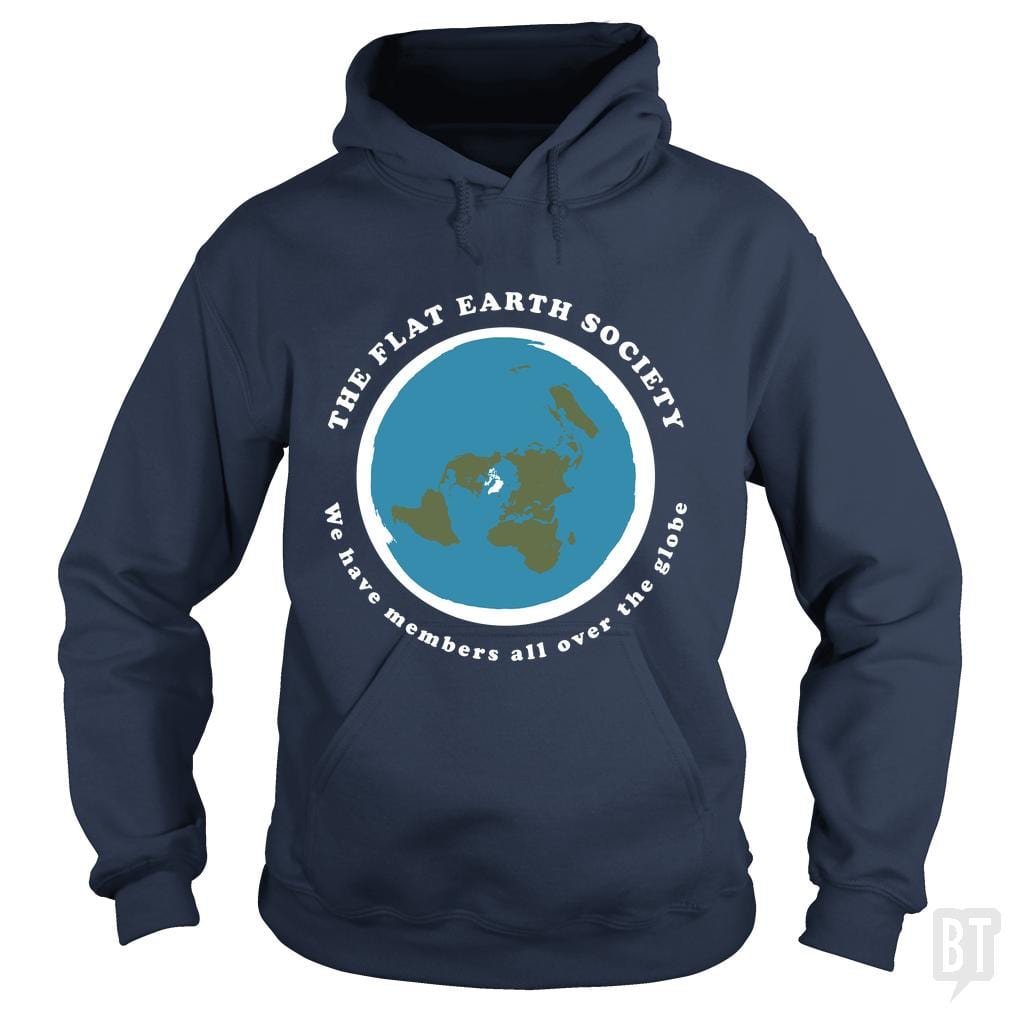 Flat Earth Society - BustedTees.com