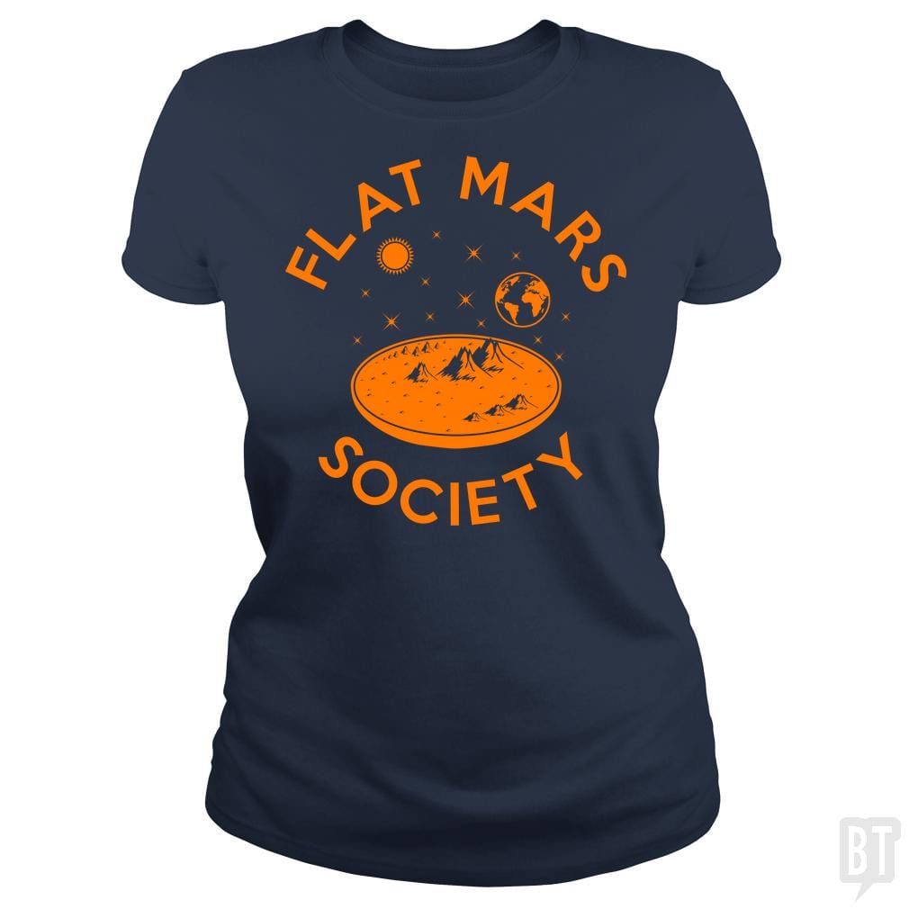 Flat Mars Society - BustedTees.com