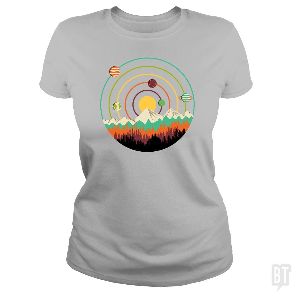 Planets Lanscape - BustedTees.com