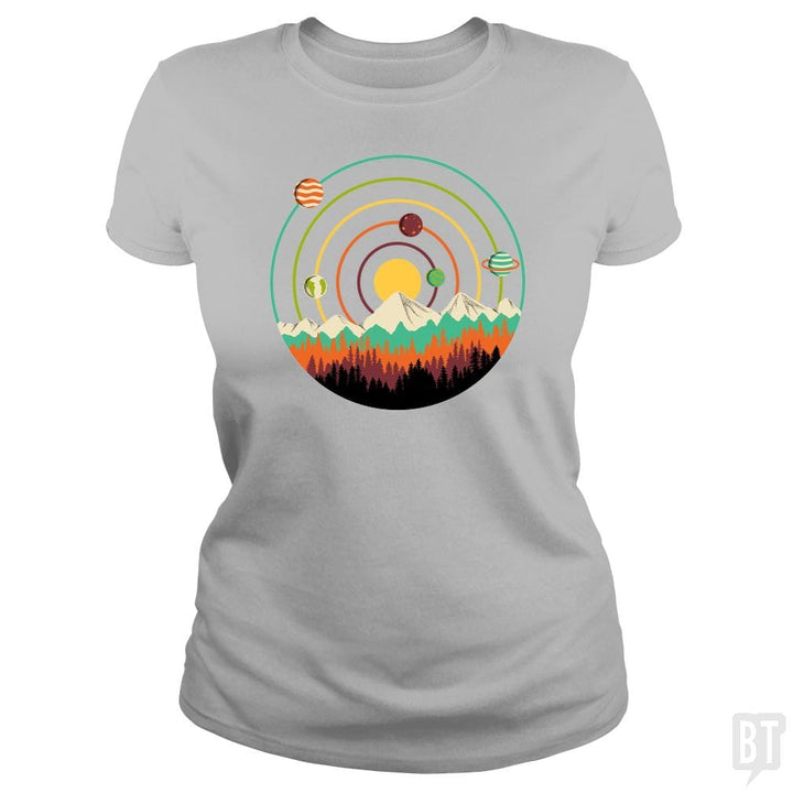 Planets Lanscape - BustedTees.com
