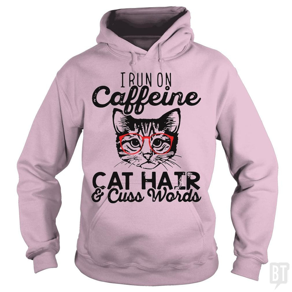 i run on cafeeine t shirt - BustedTees.com