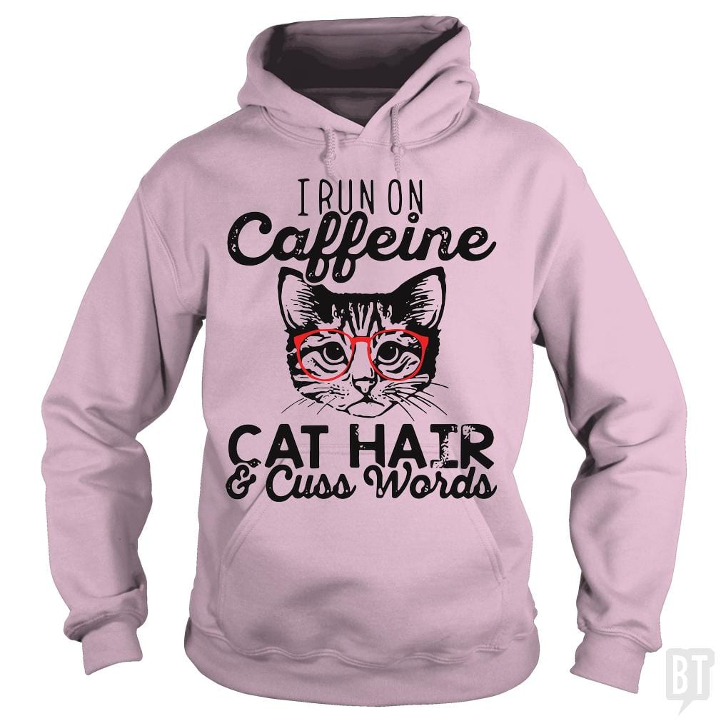 i run on cafeeine t shirt - BustedTees.com