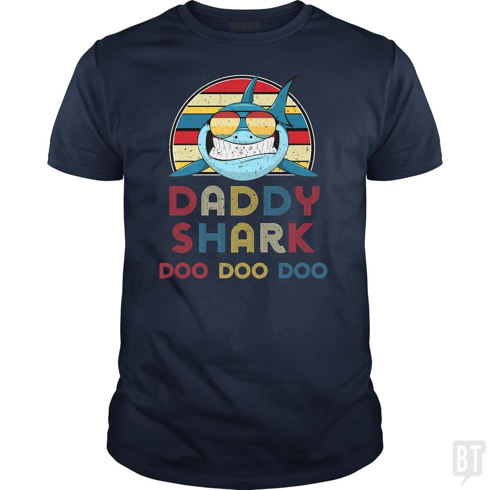 Daddy Sharks Tshirt - BustedTees.com